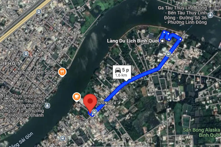 Ảnh vệ tinh sân cầu lông Quận Bình Thạnh - Như Nhiên