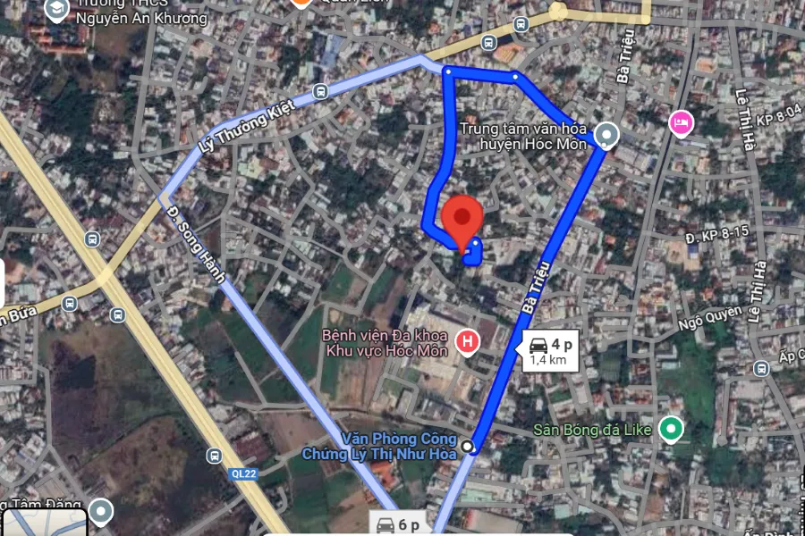 s&acirc;n Cầu l&ocirc;ng Huyện H&oacute;c M&ocirc;n