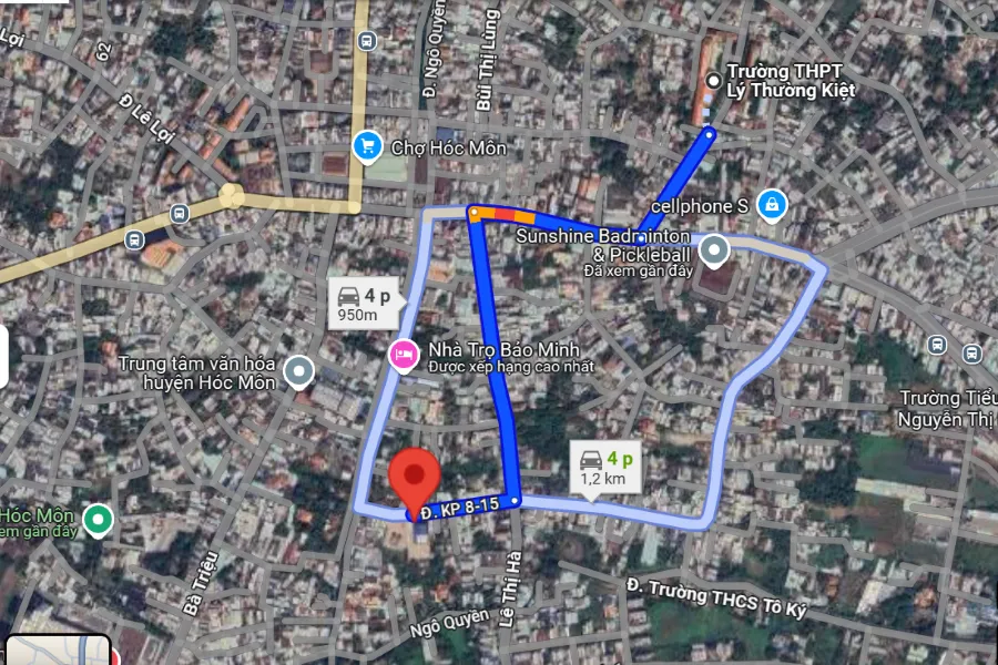 s&acirc;n Cầu l&ocirc;ng Huyện H&oacute;c M&ocirc;n