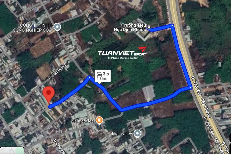 Ảnh vệ tinh S&acirc;n Cầu L&ocirc;ng Thu Thảo - S&acirc;n Cầu l&ocirc;ng tại Th&agrave;nh phố Bến C&aacute;t