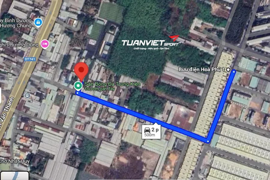 Ảnh vệ tinh S&acirc;n Cầu L&ocirc;ng Trung Ki&ecirc;n&nbsp;&nbsp;- S&acirc;n Cầu l&ocirc;ng tại Th&agrave;nh phố Bến C&aacute;t