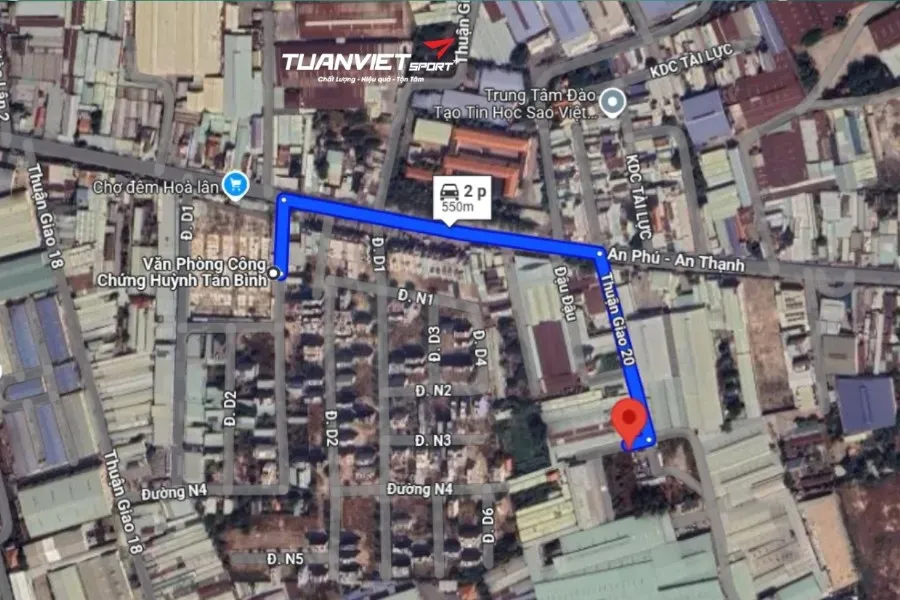 Sân cầu lông Dano Thuận Giao - Sân cầu lông Thành phố Thuận An