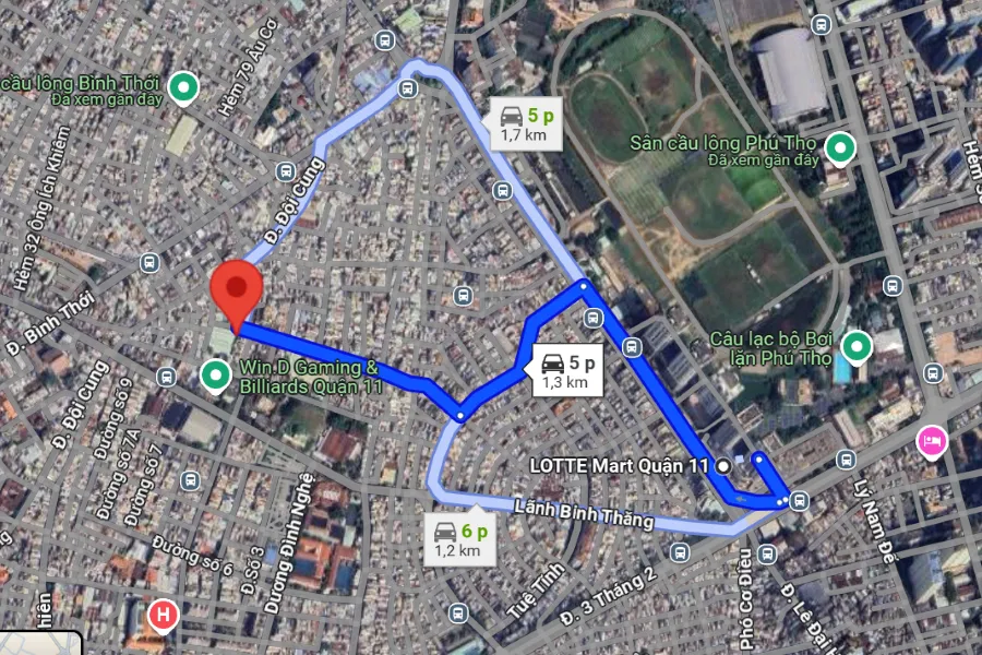 sân cầu lông Quận 11