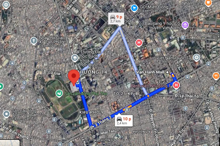 sân cầu lông Quận 11