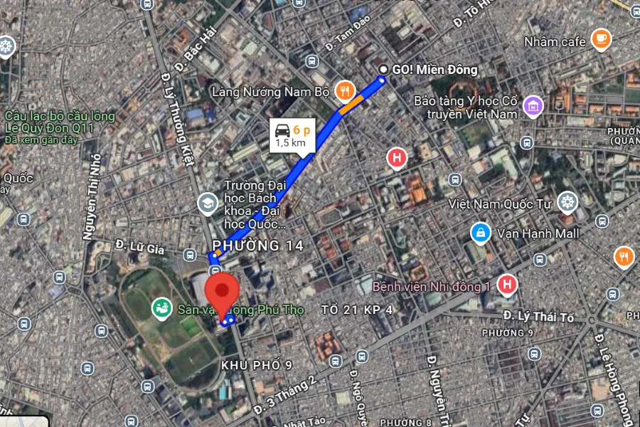 sân cầu lông Quận 11