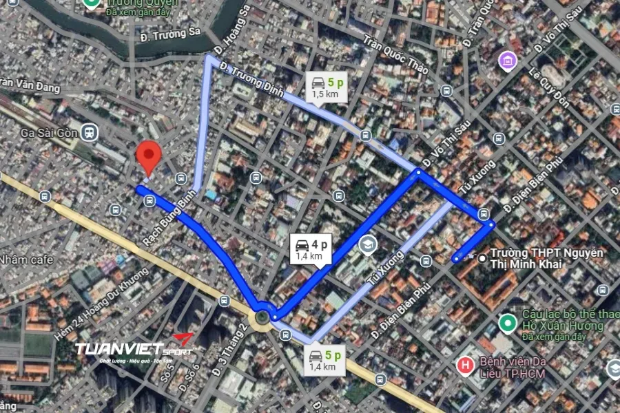 Sân cầu lông Trung Tâm TDTT Ga Sài Gòn - Sân cầu lông Quận 3