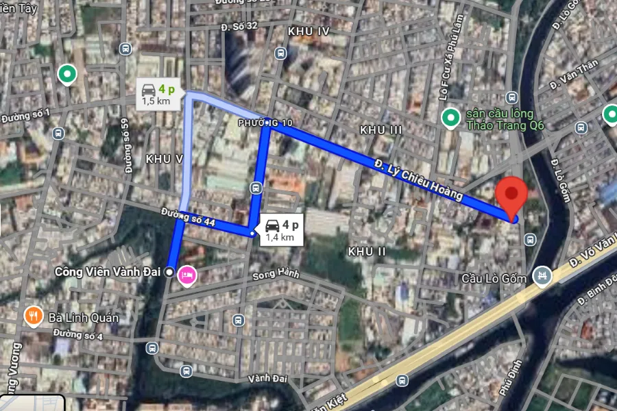 sân Cầu lông Quận 6 - TP Hồ Chí Minh