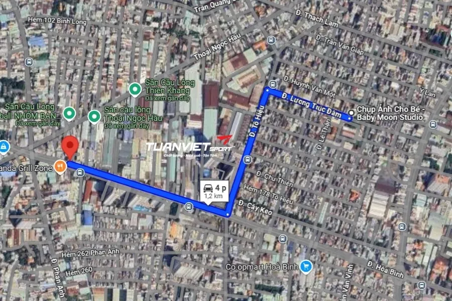 CLB cầu lông Hoà Bình - Tân Phú - Sân cầu lông Quận Tân Phú