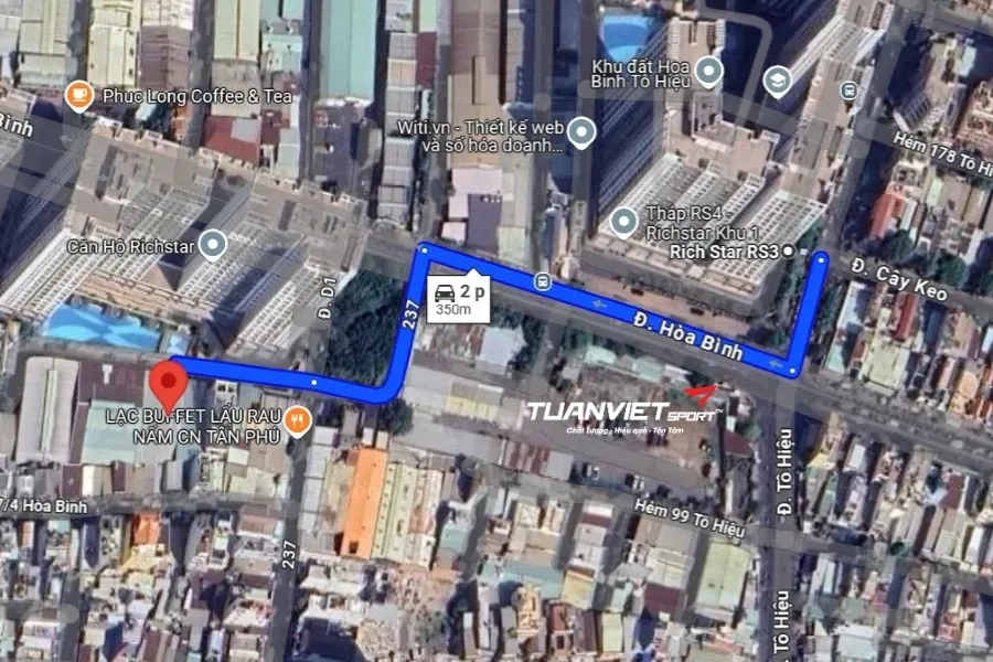 Sân Cầu Lông T&T - Hoà Bình - Sân cầu lông Quận Tân Phú