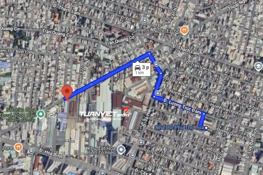 Sân Cầu Lông Thiên Khang - sân cầu lông quận Tân Phú