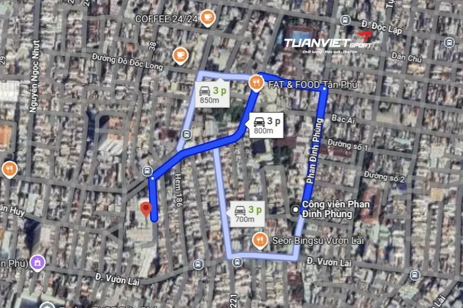 Sân cầu lông SGB Vườn Lài - Sân cầu lông Quận Tân Phú