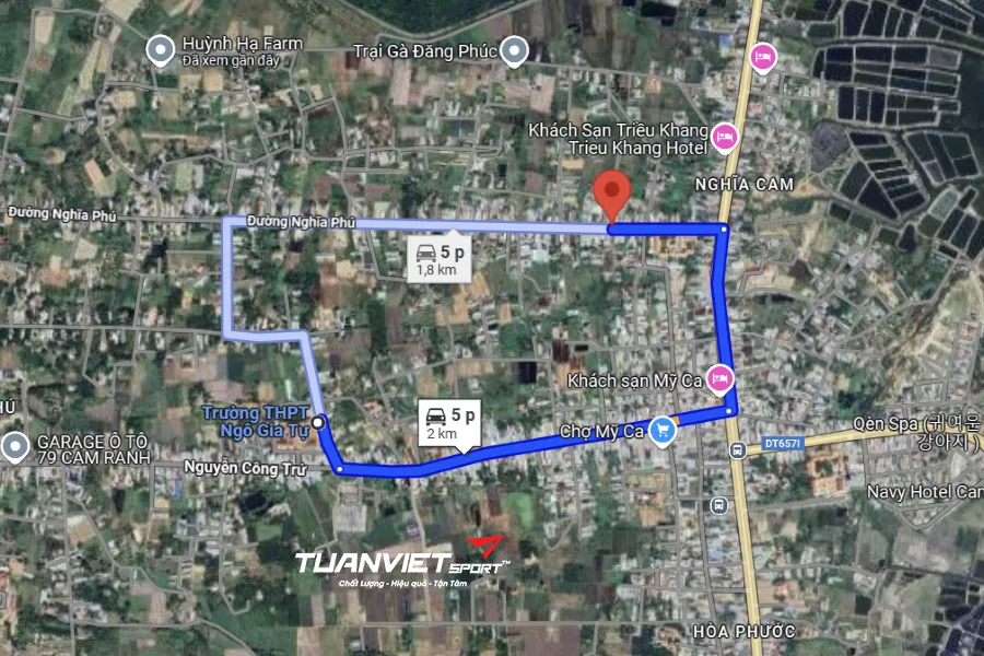 Ảnh vệ tinh CLB Cầu lông Savy - Sân cầu lông Tỉnh Khánh Hòa