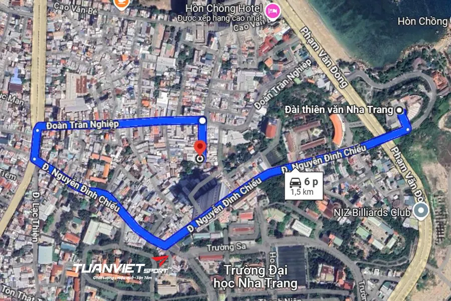 Ảnh vệ tinh Sân cầu lông Phương Nam - sân cầu lông tỉnh khánh hòa