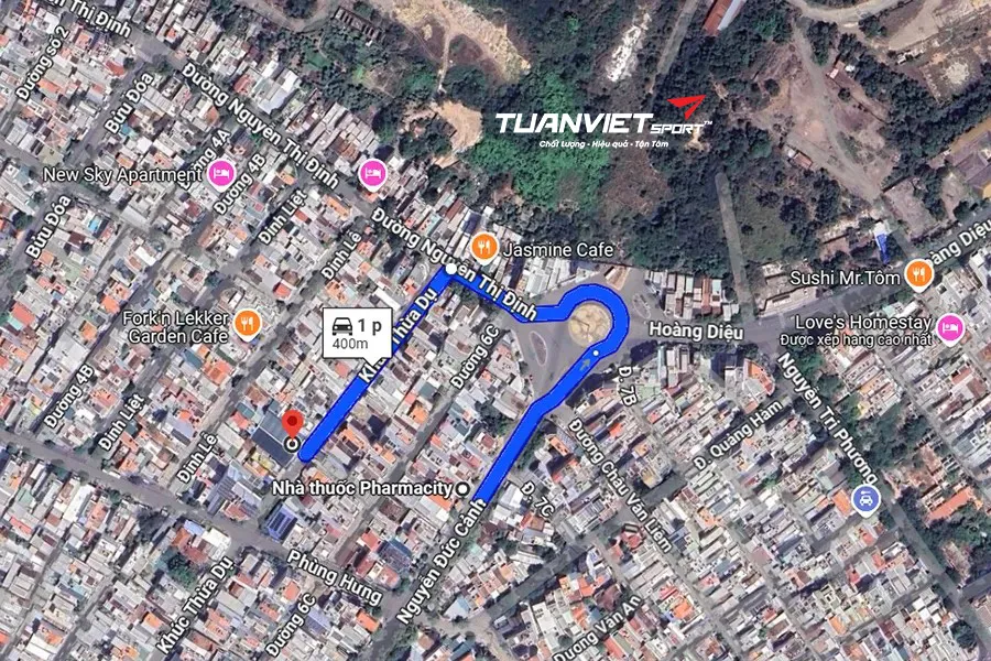 Ảnh vệ tinh Sân cầu lông Hưng Phú 5 - Sân cầu lông tỉnh Khánh Hòa