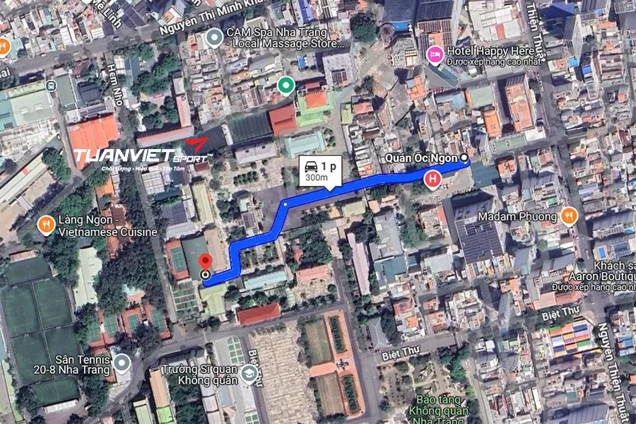 Ảnh vệ tinh Sân cầu lông Huy Forza - Sân cầu lông Tỉnh Khánh Hòa