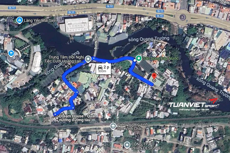 Ảnh vệ tinh Sân cầu lông nhà văn hoá xã Vĩnh Hiệp - Sân cầu lông Tỉnh Khánh Hòa