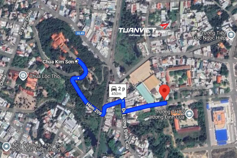 Ảnh vệ tinh Sân Cầu Lông Speedy Sport - Sân cầu lông Tỉnh Khánh Hòa