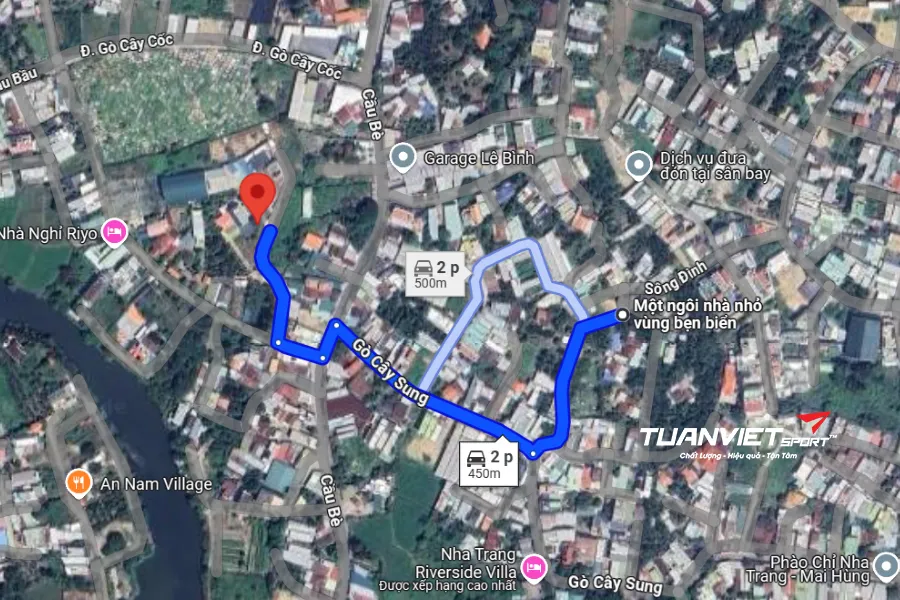 Ảnh vệ tinh Sân cầu lông Thịnh Cầu Bè - Sân cầu lông Tỉnh Khánh Hòa