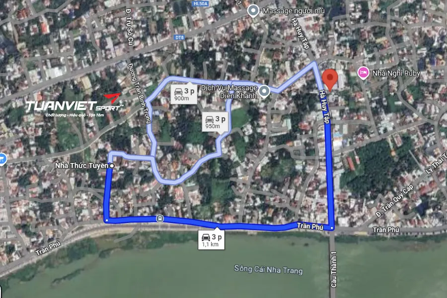 Ảnh vệ tinh Sân Cầu Lông Phú Lộc - Sân cầu lông Tỉnh Khánh Hòa