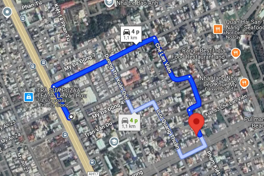 Ảnh vệ tinh sân pickleball Quận Ngũ Hành Sơn - Picklehead My Khe Beach