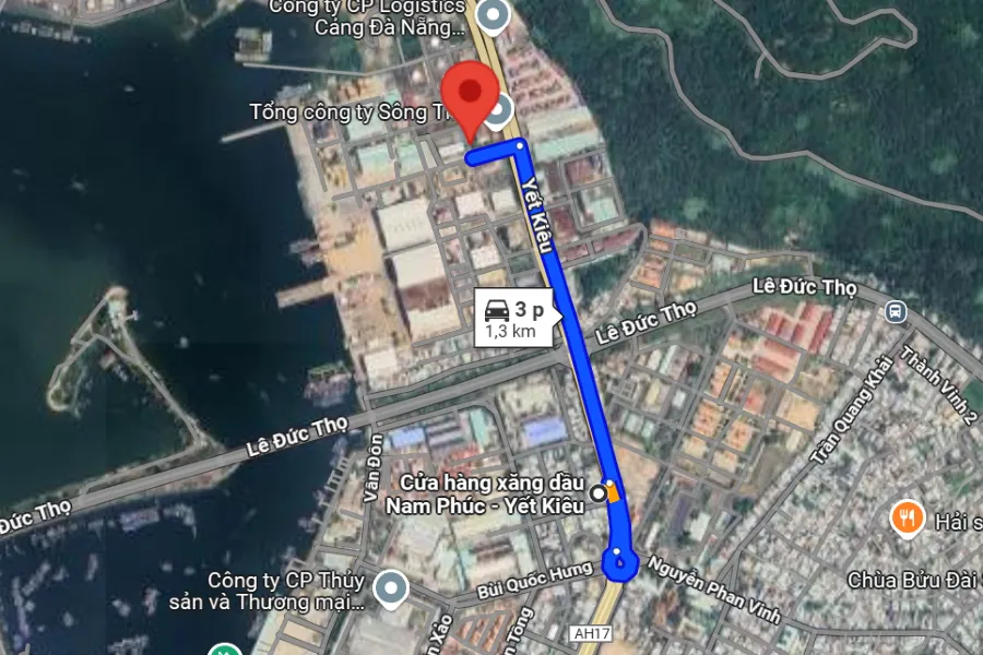 Ảnh vệ tinh sân pickleball Quận Sơn Trà - Hải Sơn