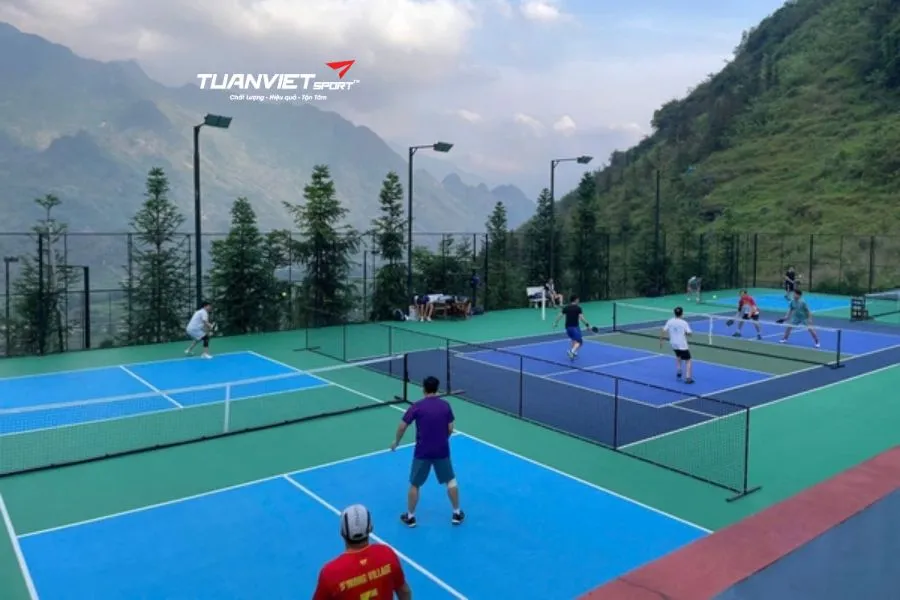 Sân pickleball H’Mong Village - Sân pickleball tỉnh Hà Giang