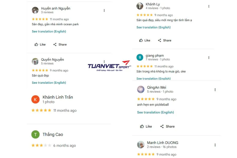 Sân Pickleball Lotus Gia Lâm - Sân pickleball Hà Nội