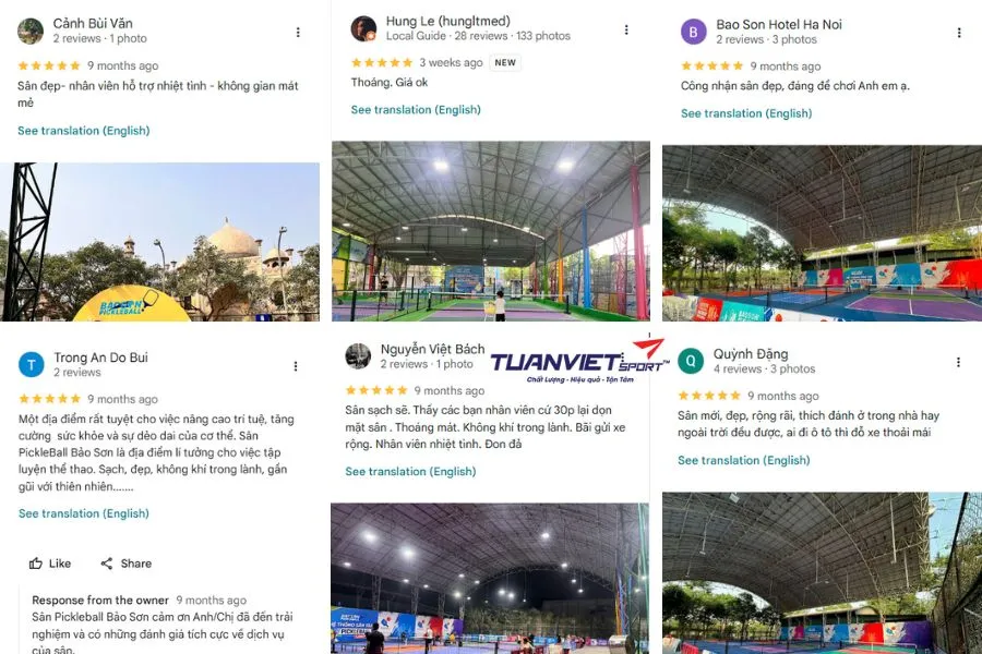 Sân Pickleball Bảo Sơn - Sân pickleball Hà Nội