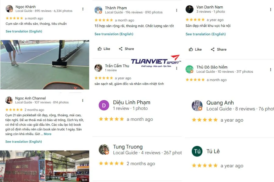 CLB Pickleball Nhà Thi Đấu Cầu Giấy - Sân pickleball Hà Nội