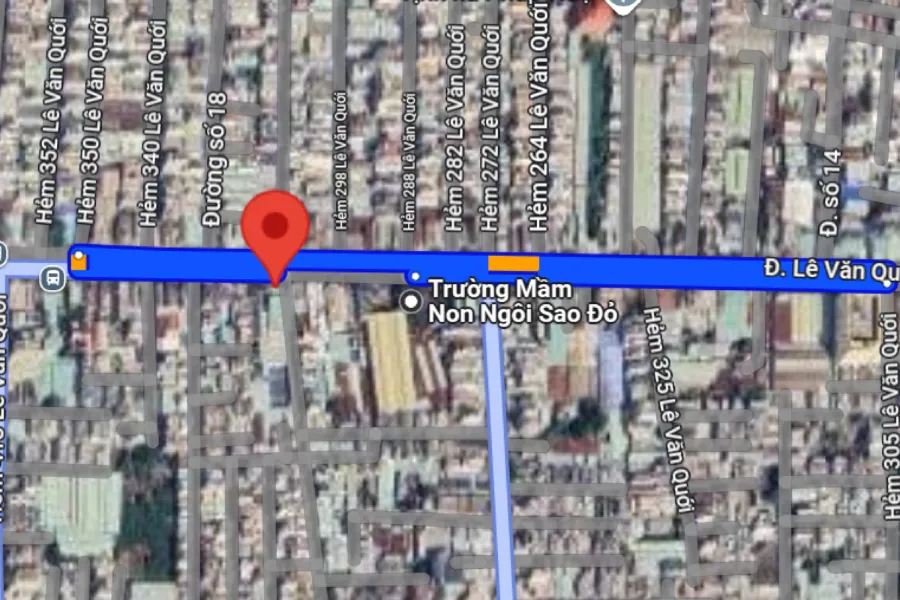 Ảnh vệ tinh sân pickleball Quận Bình Tân - Hoàng Quân