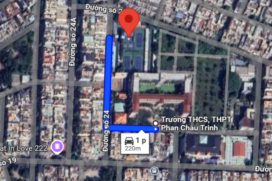 Ảnh vệ tinh sân pickleball Quận Bình Tân - NK