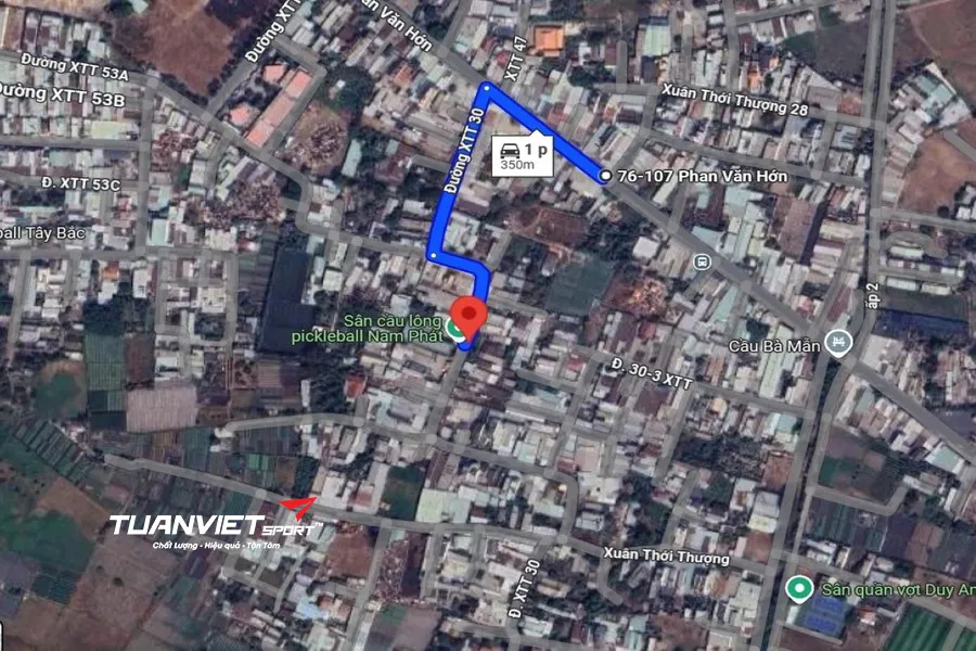 Ảnh vệ tinh S&acirc;n Pickleball NP - S&acirc;n pickleball Huyện H&oacute;c M&ocirc;n