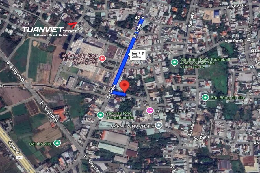 Ảnh vệ tinh S&acirc;n Pickleball VieMin Town - S&acirc;n pickleball Huyện H&oacute;c M&ocirc;n