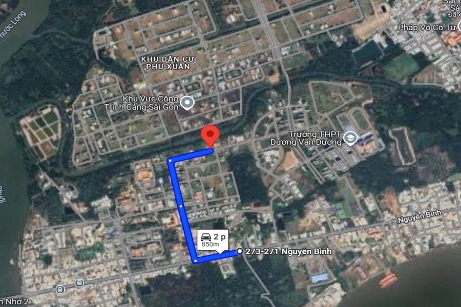 Ảnh vệ tinh sân pickleball Huyện Nhà Bè - Legend