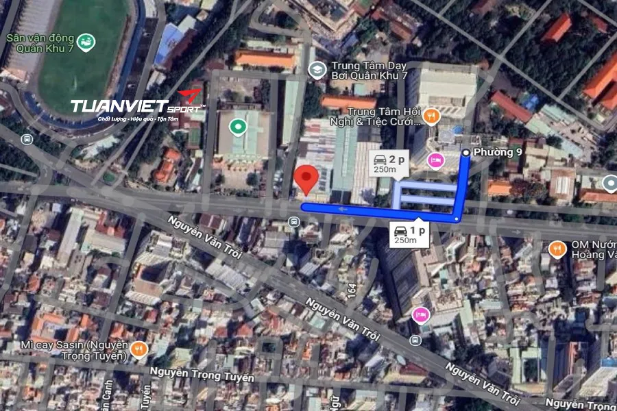 Ảnh vệ tinh Sân Pickleball PooC - Sân pickleball Quận Phú Nhuận