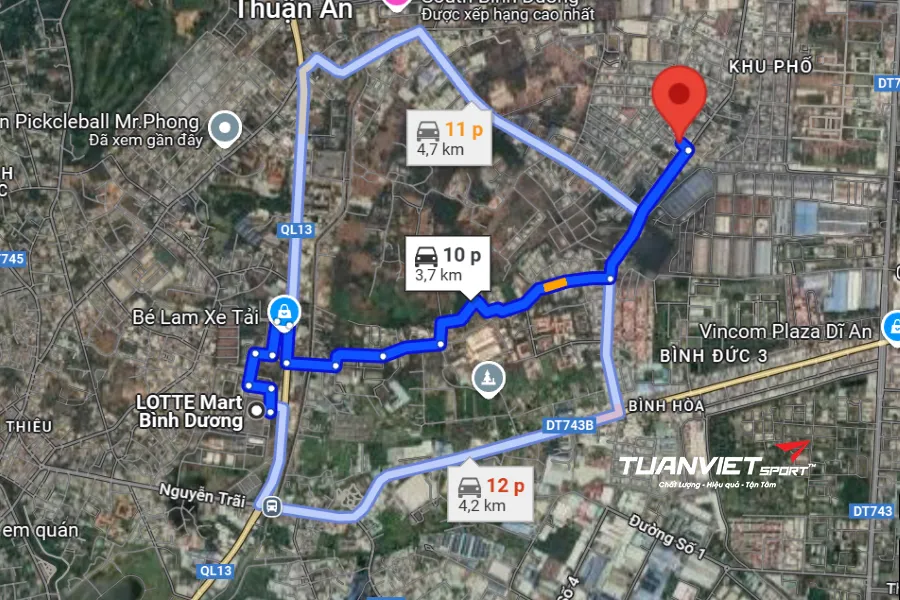 Ảnh vệ tinh S&acirc;n Pickleball Tison&nbsp;- S&acirc;n pickleball Tỉnh B&igrave;nh Dương (TP. HCM mới)