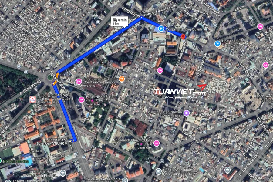 Ảnh vệ tinh Sân Pickleball Quận 1 - Saigon - Sân pickleball Quận 1