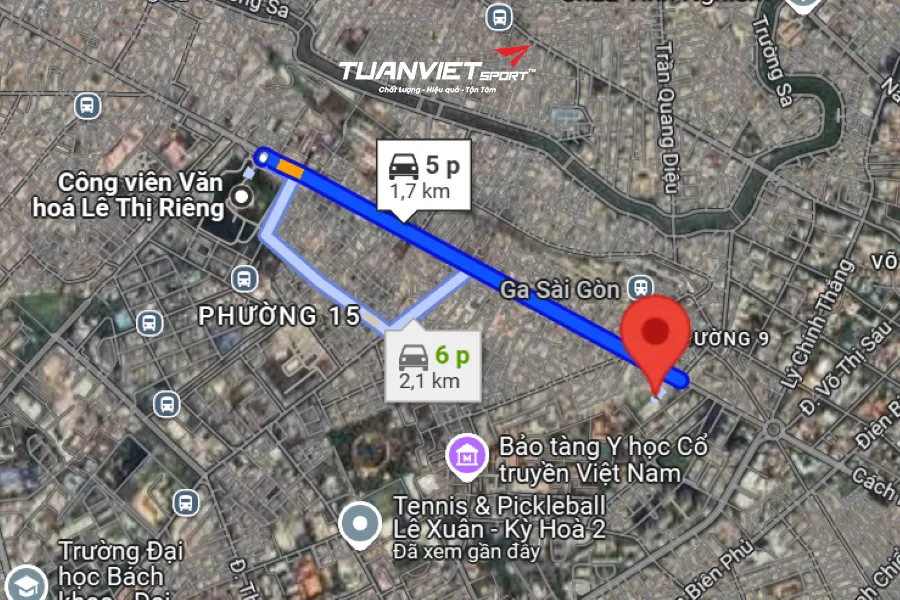 Ảnh vệ tinh CLB Pickleball Lan Anh - Sân pickleball Quận 10