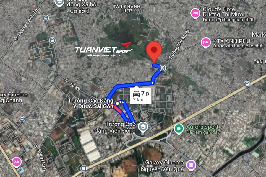 Ảnh vệ tinh Sân Pickleball YVETTE - Sân pickleball Quận 12