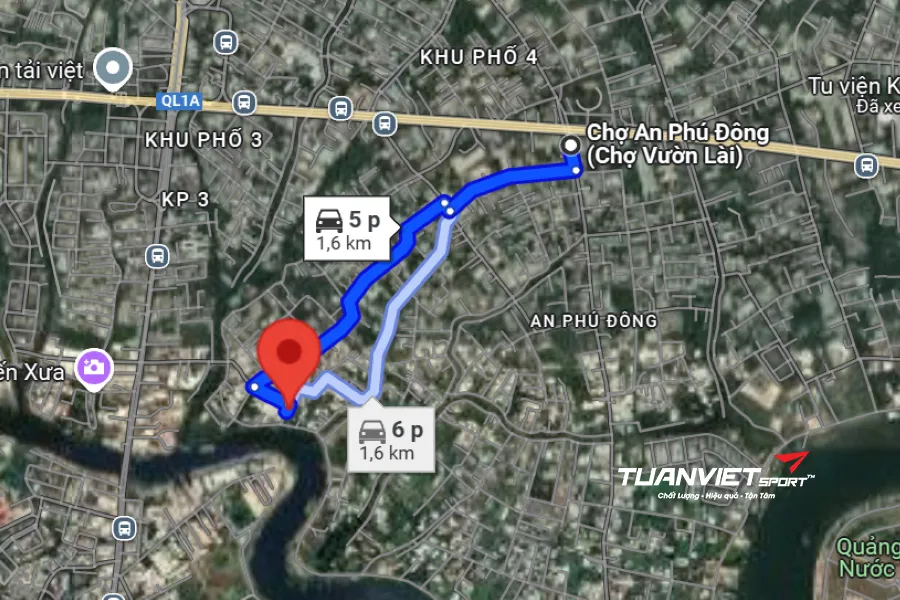 Ảnh vệ tinh Sân Pickleball ALP - Sân pickleball Quận 12