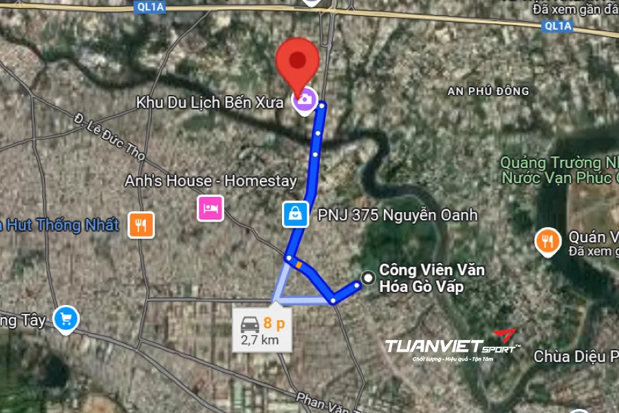 Ảnh vệ tinh Sân Pickleball Diamond Cat - Sân pickleball Quận 12