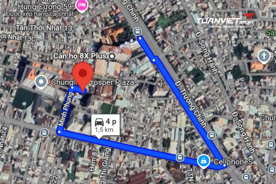 Ảnh vệ tinh Sân Pickleball & Cầu Lông Miss Ú - Sân pickleball Quận 12