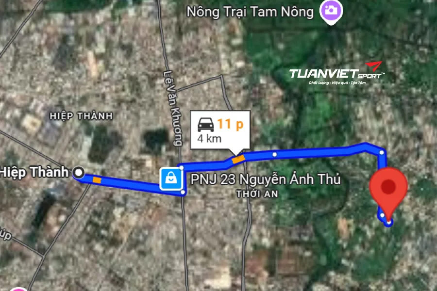 Ảnh vệ tinh Sân Pickleball Picko247 - Sân pickleball Quận 12