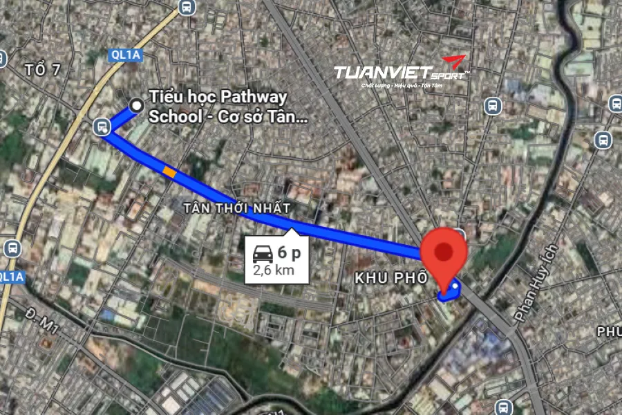 Ảnh vệ tinh Sân Pickleball Space - Sân pickleball Quận 12