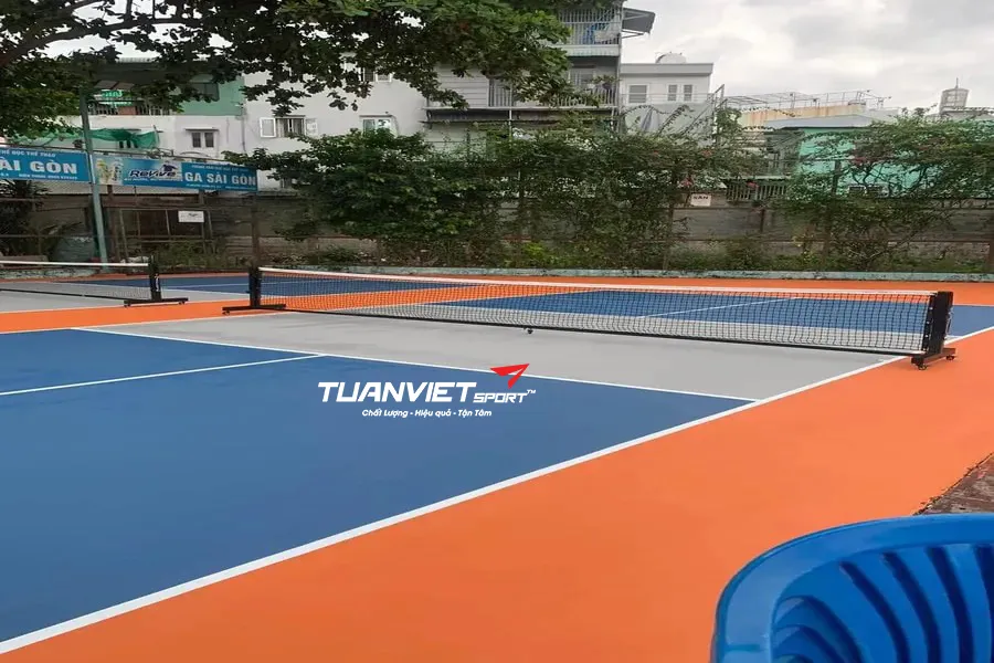 S&acirc;n Pickleball Trung t&acirc;m TDTT Ga S&agrave;i G&ograve;n - S&acirc;n pickleball Quận 3