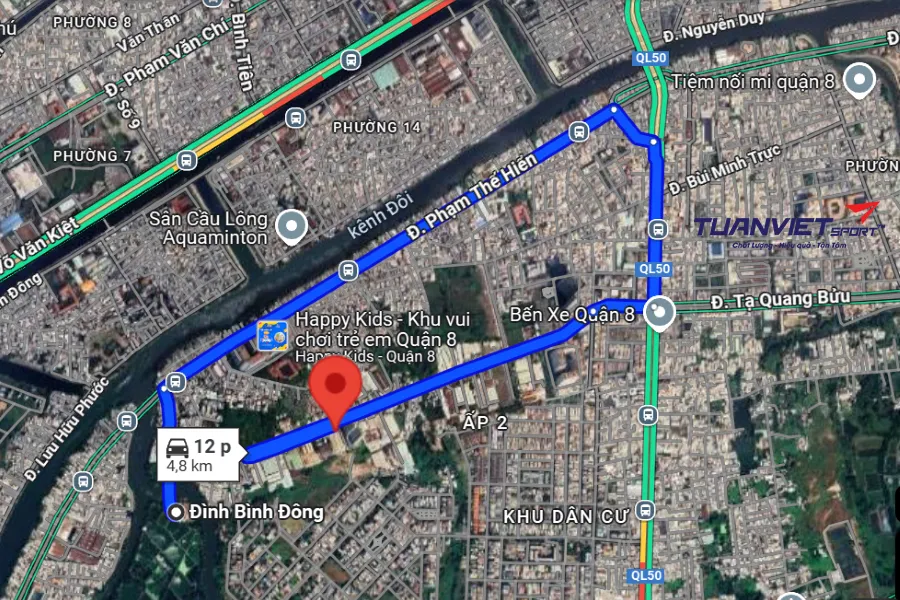 Ảnh vệ tinh S&acirc;n Pickleball 3T - S&acirc;n pickleball Quận 8