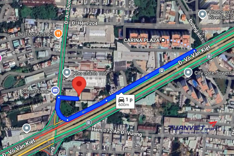 Ảnh vệ tinh S&acirc;n Pickleball Win Club - S&acirc;n pickleball Quận 8