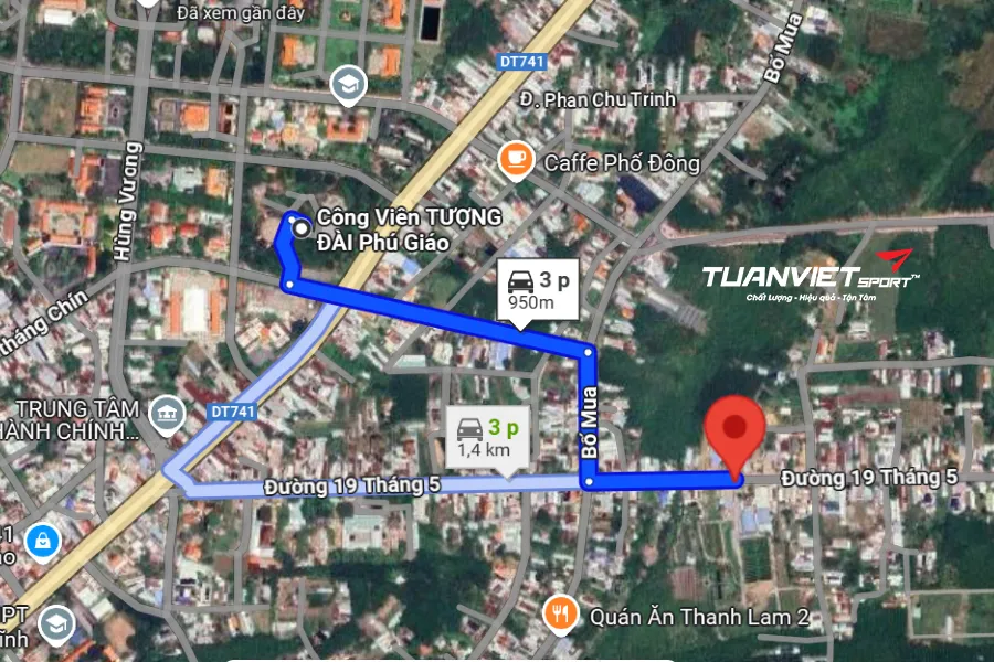 Ảnh vệ tinh S&acirc;n Pickleball Xu&acirc;n Hoa&nbsp;- S&acirc;n pickleball Tỉnh B&igrave;nh Dương (TP. HCM mới)