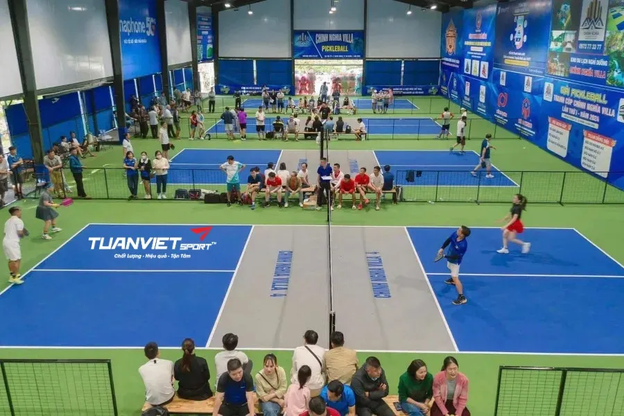S&acirc;n Pickleball Ch&iacute;nh Nghĩa Villa - S&acirc;n pickleball tỉnh L&acirc;m Đồng