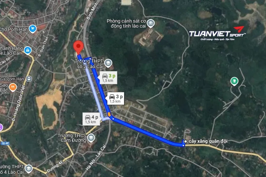 Sân Pickleball Pom Hán - Sân pickleball tỉnh Lào Cai